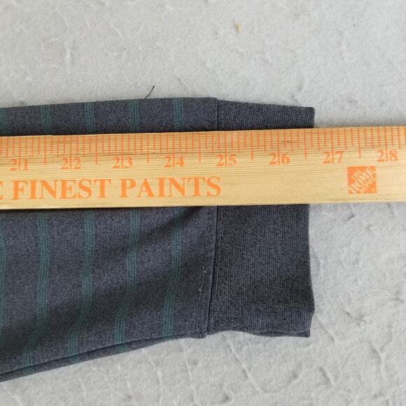 Greg Norman Pullover Shirt Mens Large Gray Stripe PlayDry Golf Performance Shark - Picture 9 of 13